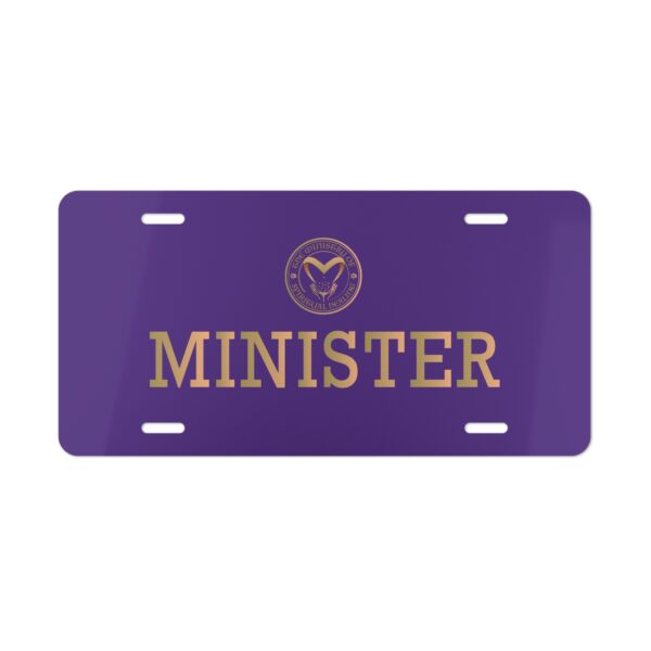 LTC Ministry Vanity Plate for Ministers